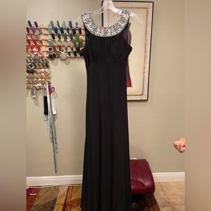 Sherri Hill Black Open Back Dress